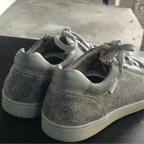 Mephisto Monia Womens Black Gray Leather  Lace-Up Low-Top Zip Sneakers Size 8 - Picture 6 of 14